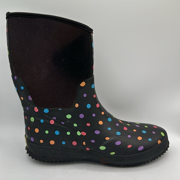 Western Chief black polka dot rain boots, size 6 - Picture 5 of 11